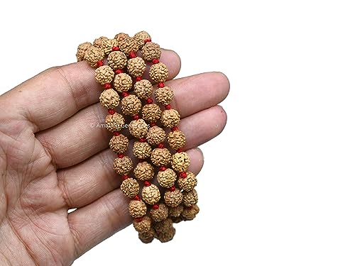 Amazing Gemstone 108 Beads Handmade Mala (Knotted, Rudraksha) - color: Rudraksha, style: Knotted