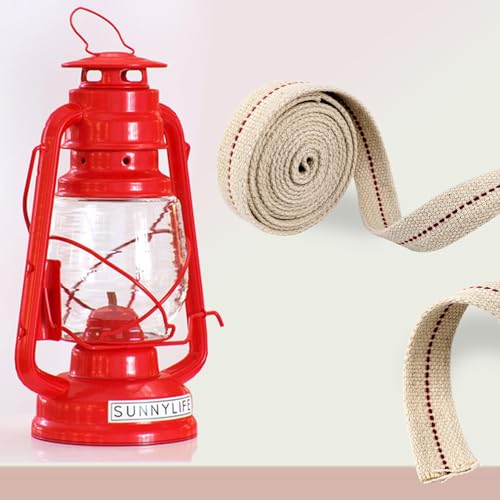 1 Roll/6.5 Feet Flat Oil Lamp Wick, 3/4 Inches Cotton Wick Replacement for Kerosene Burner, Lantern, Lamps (1, 3/4 inch) - size: 3/4 inch