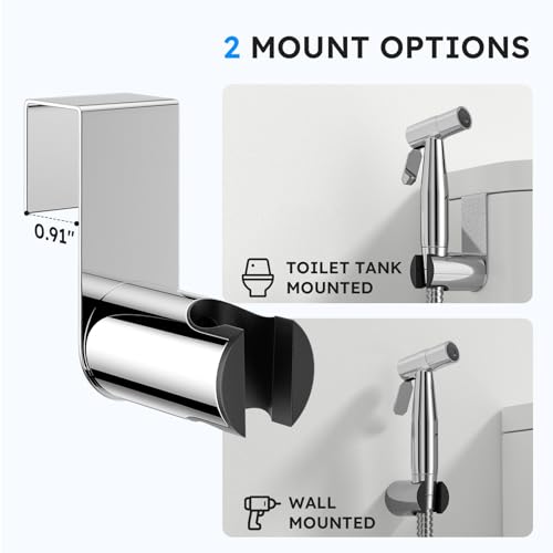 Arofa Handheld Bidet Sprayer, Bidet Attachment for Toilet, Chrome - color: Chrome, size: 1 Pack