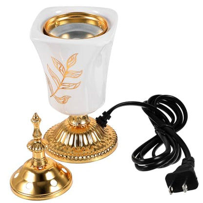 Garneck Electric Incense Burner - Middle Eastern Style Ceramic Censer for Home Decor Yoga Spa Aromatherapy