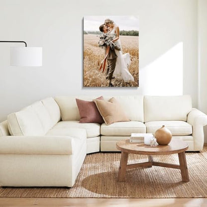 Custom Canvas Prints with Your Photos, Personalized Wall Art for Home Decor - size: 8"L x 12"W