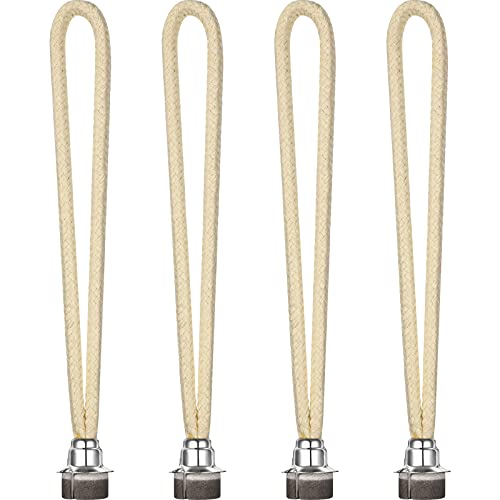 Maitys 4 Pcs Oil Lamp Wicks for Catalytic Fragrance Burner, Silver - color: Silver