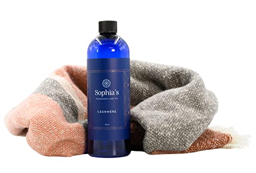 Sophia's Cashmere Fragrance Lamp Oil Refills, Effusion Lamp Fragrance Oil for Redolere Lamps, Scented Lamp Oil for Fragrance Lamps, 16 Fluid Ounces of Catalytic Scented Oil Made in USA - color: Cashmere