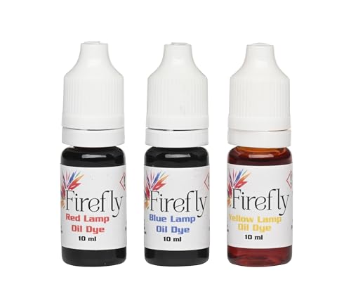Firefly - Lamp Oil Dye - Colored Lamp Oil for Tiki Torches, 3 x 10 ml - color: Multi