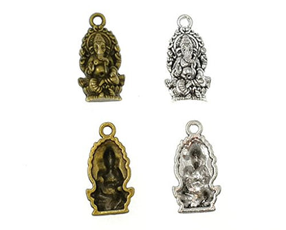 ALIMITOPIA 30pcs Ganesha Religious charm Pendant for DIY Jewelry Making Accessories