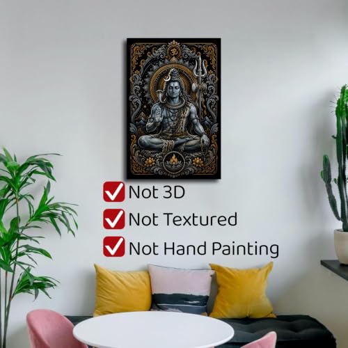 APIJECT Shiva Poster Romanticy Art, Spiritual India Yoga Studio Print - size: 20×30 inch