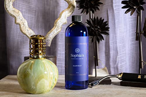 Sophia's Harvest Fragrance Lamp Oil Refills, Effusion Lamp Fragrance Oil for Redolere Lamps, Scented Lamp Oil for Fragrance Lamps, 16 Fluid Ounces of Catalytic Scented Oil Made in USA - color: Harvest