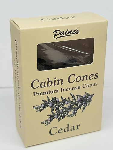 Cedar #25 Incense Log Cabin Cones Paines Maine USA Christmas Tree Campfire