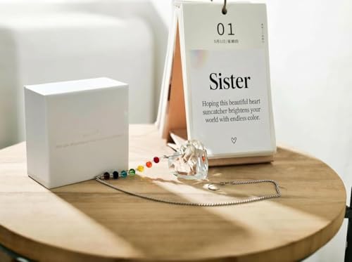 Hegelda Sister Birthday Gifts Crystal Suncatcher Christmas Ornaments - color: Sister