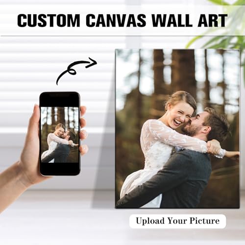 karani Custom Canvas Prints with Your Photos, Personalized Wall Art for Home Decor, Unique Personalized Gifts for Wedding, Birthday, Family & Friends, Ready to Hang Canvas Prints 16x24 - size: 16"L x 24"W