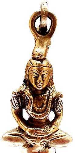 Purpledip Brass Hanging Bell Lord Shiva Bholenath Mahadev: Melodious Meditative Sound (11756)