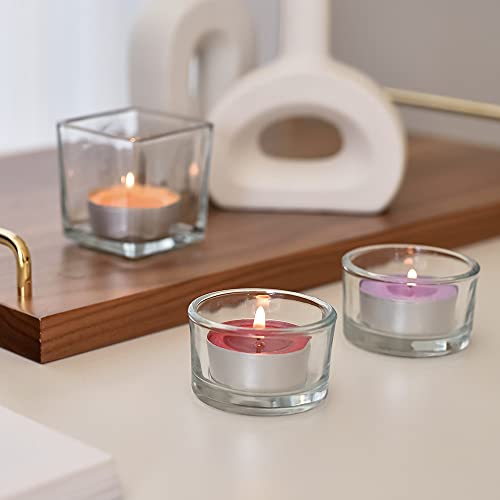 COCODOR Scented Tealight Candles/Black Cherry / 25 Pack / 4-5 Hour Extended Burn Time/Made in Italy, Cotton Wick, Scented Home Deco, Fragrance, Mother's Day - color: Black Cherry, size: Tealight 25P