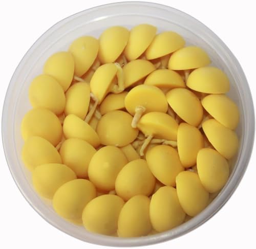 Pure Ghee Wicks Pack of 30 | Ready to Light Cotton Ghee Jyot Batti for Diya | Long Burning Puja Wicks for Temple, Diwali, Navratri, Lakshmi Pooja, Aarti & Daily Worship