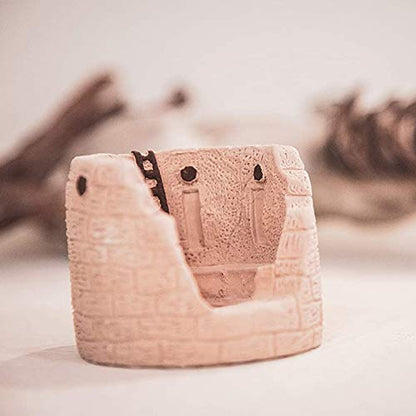 Incienso de Santa Fe - Kiva Natural Wood Incense Burner, Includes 20 Piñon Incense Bricks - Made in the USA - style: Kiva