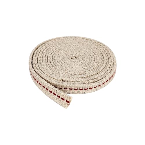 1 Roll/ 6.5 Feet Oil Lamp Wick, 3/8 Inch Flat Cotton Wick Replacement for Oil Lamps, Lanterns, Oil Burners (3/8", 1) - size: 3/8"