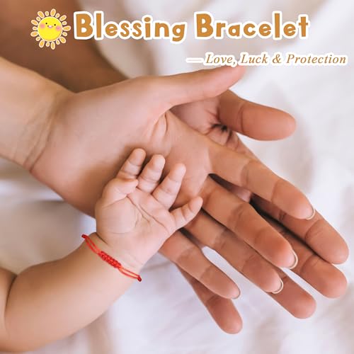 DAYANEY Red Bracelet for Women Men, Rakhi for Brother, Baby Protection Gift - style: baby red bracelet