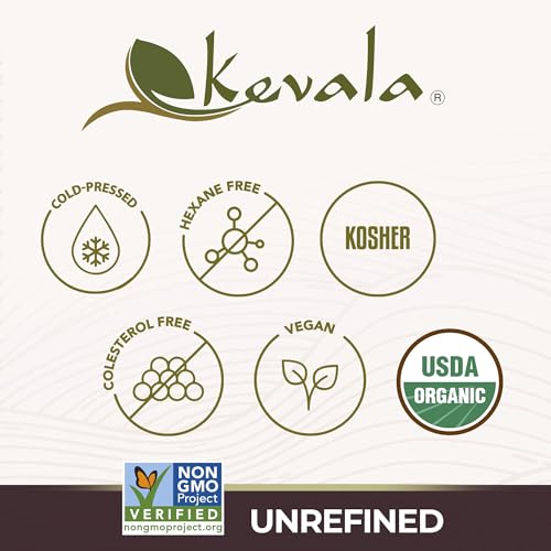 Kevala Organic Toasted Sesame Oil - 17.5lb, Bulk Size Unrefined Roasted Oil - size: 280 onzas