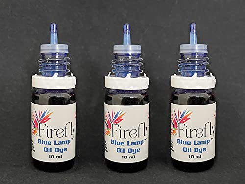 Firefly dye-3pk-blue - Lamp Oil Dye - Blue Tiki Torch Fuel, 3x10ml - color: Blue
