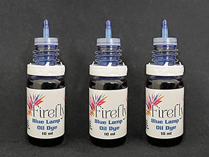 Firefly dye-3pk-blue - Lamp Oil Dye - Blue Tiki Torch Fuel, 3x10ml - color: Blue
