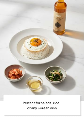 Korean Food Nutty Perilla Oil, Korean Perilla Seeds, Roasted Flavor, 180 ml