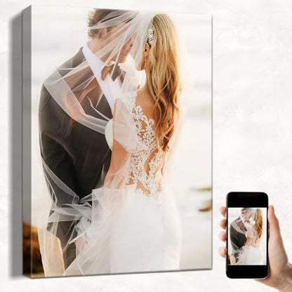 Custom Canvas Prints with Your Photos, Personalized Wall Art for Home Decor - size: 12"L x 18"W