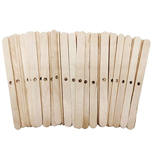 MILIVIXAY Wooden Candle Wick Holders - Candle Centering Tool, 120 Pack