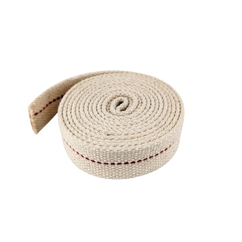 1 Roll Oil Lamp Wick - 6.5 Feet Roll, 1 Inch Flat Cotton Wick Replacement - Perfect for Oil Lamps, Lanterns, and Oil Burners (1 inch) - size: 1 inch