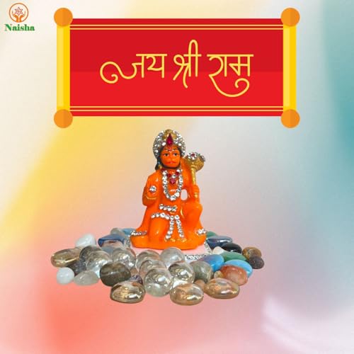 NAISHA Hanuman Ji Murti, 3.5 Inch Bajrangbali Idol with Gada Design