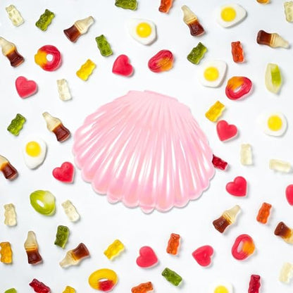 10Pcs Sea Shells Candy Boxes Seashell Containers Plastic Chocolate Box Creative Jewelry Holder Party Treat Boxes for Wedding Birthday Plastic Container (Pink) - color: Pink