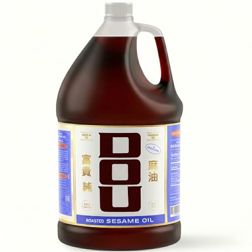 Dou by Uncle Chen Sesame Oil - Flavorful and Roasted Aromatic Oil for Cooking, Stir-Frying, and Dressing (1 Pack x 128oz) - size: 128 Fl Oz (Pack of 1)
