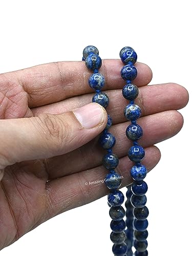 Amazing Gemstone Lapis Lazuli Knotted Mala - color: Lapis Lazuli, style: Knotted