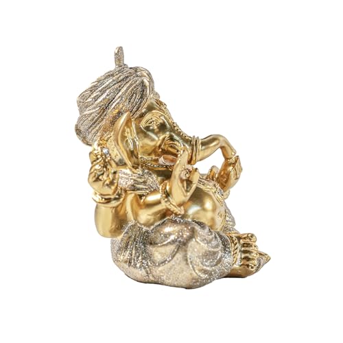 Turbaned Ganesha Resin Statue – Ideal for Entranceways, Weddings, and Other Occasions. Symbolizes Auspiciousness, Repels Negative Energy, and Balances Feng Shui.