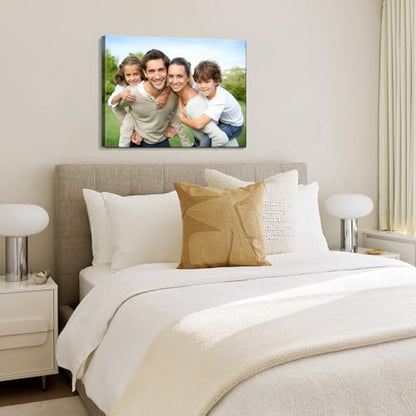 Custom Canvas Prints with Your Photos, Personalized Wall Art for Home Decor - size: 11"L x 9"W