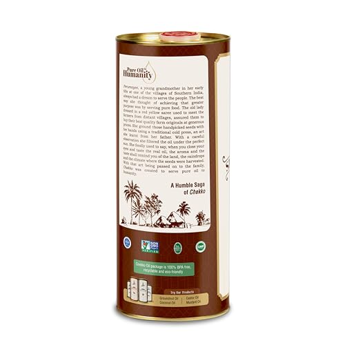 CHEKKO 100% Pure Cold-Pressed Sesame Oil, 1 Liter (33 Fl Oz) - size: 33 Fl Oz (Pack of 1)