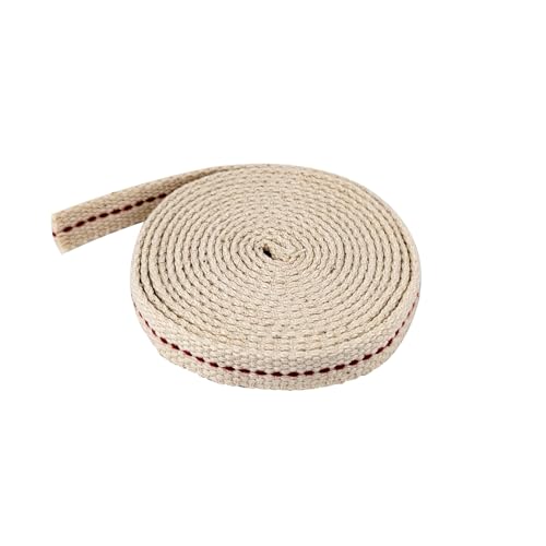 1 Roll Oil Lamp Wick - 6.5 Feet Roll, 1/2 Inch Flat Cotton Wick Replacement - Perfect for Oil Lamps, Lanterns, and Oil Burners (1/2 inch) - size: 1/2 inch