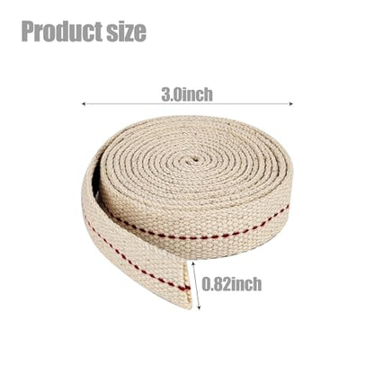 1 Roll/ 6.5 Feet Oil Lamp Wick, 3/4 Inch Flat Cotton Wick Replacement for Oil Lamps, Lanterns, Oil Burners (3/4", 1) - size: 3/4"