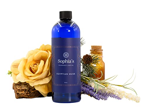 Sophia's Egyptian Musk Fragrance Lamp Oil Refills, Effusion Lamp Fragrance Oil for Redolere Lamps, Scented Lamp Oil for Fragrance Lamps, 16 Fluid Ounces of Catalytic Scented Oil Made in USA - color: Egyptian Musk