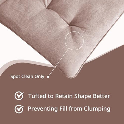 Intelligent Design Foldable Lightweight Lounge Floor Pillow 27" x 74" Blush - color: Blush