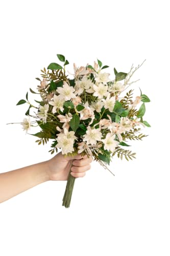 Ling's moment Artificial Flower Greenery Combo, Faux Floral Stems, 66pcs - color: Grn- Early Autumn in Olive Green