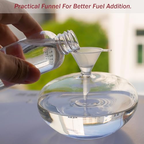 10 Pieces Glass Tube Holder Wick Replacement Cotton Torch Wicks with Glass Tube Holder and Oiling Funnel for Small Oil Lamp Alcohol or DIY Oil Lamps Burner - color: 10 Pieces
