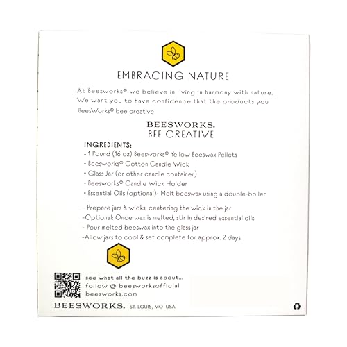 Beesworks 100 Piece Cotton Candle Wick 6" Pre-Waxed for Candle Making, Candle DIY