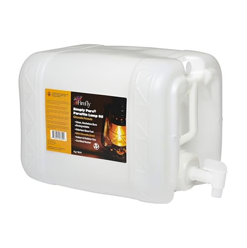 Firefly - Paraffin Lamp Oil 5 Gal - Smokeless Odorless Indoor - color: Citronella Oil Formula, size: 5 Gallons