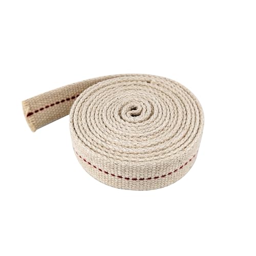 1 Roll Oil Lamp Wick - 6.5 Feet Roll, 3/4 Inch Flat Cotton Wick Replacement - Perfect for Oil Lamps, Lanterns, and Oil Burners (3/4 inch) - size: 3/4 inch