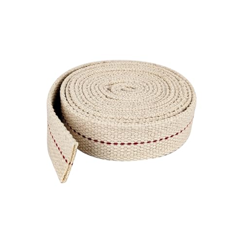 1 Roll / 6.5 Feet Oil Lamp Wick, 1 Inch Flat Cotton Wick Replacement for Oil Lamps, Lanterns, Oil Burners (1", 1) - size: 1"