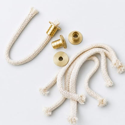 5 Pieces 3/4 Inch Top Diameter Brass Tube Holder Wick Replacement Cotton Torch Wicks with Tweezer and Oiling Funnel for Candle Lamp and Small Oil Lamp Alcohol or DIY Oil Lamps Burner - color: 5-pack/Large