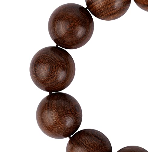 Prayer Bead bracelet Mala Beaded Bracelets for Men Women 12/15MM … - color: 20mm 12 beads Gold sandalwood
