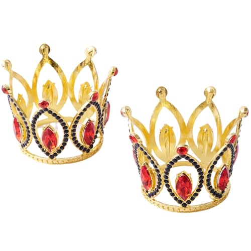 Eleggua Crown Set, Red and Black, 2 in, 2 Pack