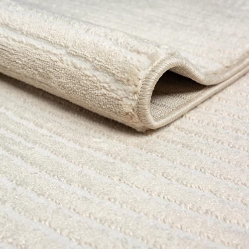 Abani Neutral Beige Area Rug | 10' x 14' Tan Geometric Carpet with Zen Circle Pattern | Washable Rugs for Living Room, Bedroom, Office - color: Beige, size: 10' x 14' (Rectangular)