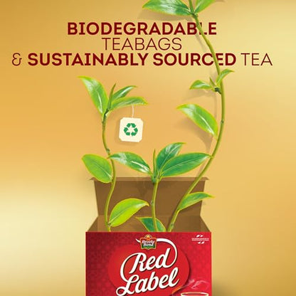 Red Label Tea by Brooke Bond | Loose Tea | Black Tea | Compatible for Chai & Milk | Premium Blend | Refreshing Taste | 450 Grams (Pack of 3) - size: 450 Grams (Pack of 3)