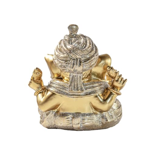 Turbaned Ganesha Resin Statue – Ideal for Entranceways, Weddings, and Other Occasions. Symbolizes Auspiciousness, Repels Negative Energy, and Balances Feng Shui.